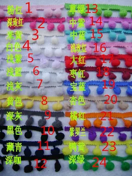 Ball 1.0-1.2cm Pompom Lace Trim Elastic Lace Ball LaceDIY Household Decorate Ball Top Lace Free shipping
Ball 1.0-1.2cm Pompom Lace Trim Elastic Lace Ball LaceDIY Household Decorate Ball Top Lace Free shipping