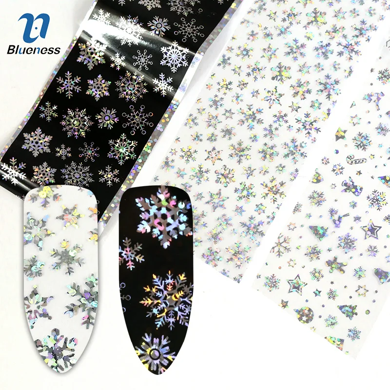 Blueness 1Roll Christmas Design Laser Holograph Nail Art Transfer Foil Stickers Manciure DIY Nails Decals Decorations Supplies
Blueness 1Roll Christmas Design Laser Holograph Nail Art Transfer Foil Stickers Manciure DIY Nails Decals Decorations Supplies
