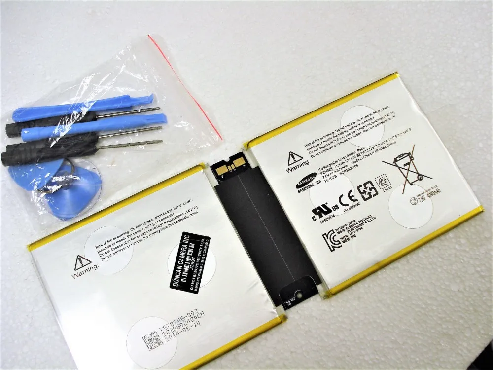New genuine original Battery for Microsoft Surface 2 RT2 1572 P21G2B 2ICP3/97/106 7.6V 31.3WH
New genuine original Battery for Microsoft Surface 2 RT2 1572 P21G2B 2ICP3/97/106 7.6V 31.3WH