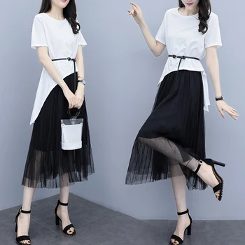 Office Lady Summer Costumes For Women Elegant Mesh Conjunto Feminino Pastel Lining Skirt Set Brief Lace Up Two Piece Sets
Office Lady Summer Costumes For Women Elegant Mesh Conjunto Feminino Pastel Lining Skirt Set Brief Lace Up Two Piece Sets