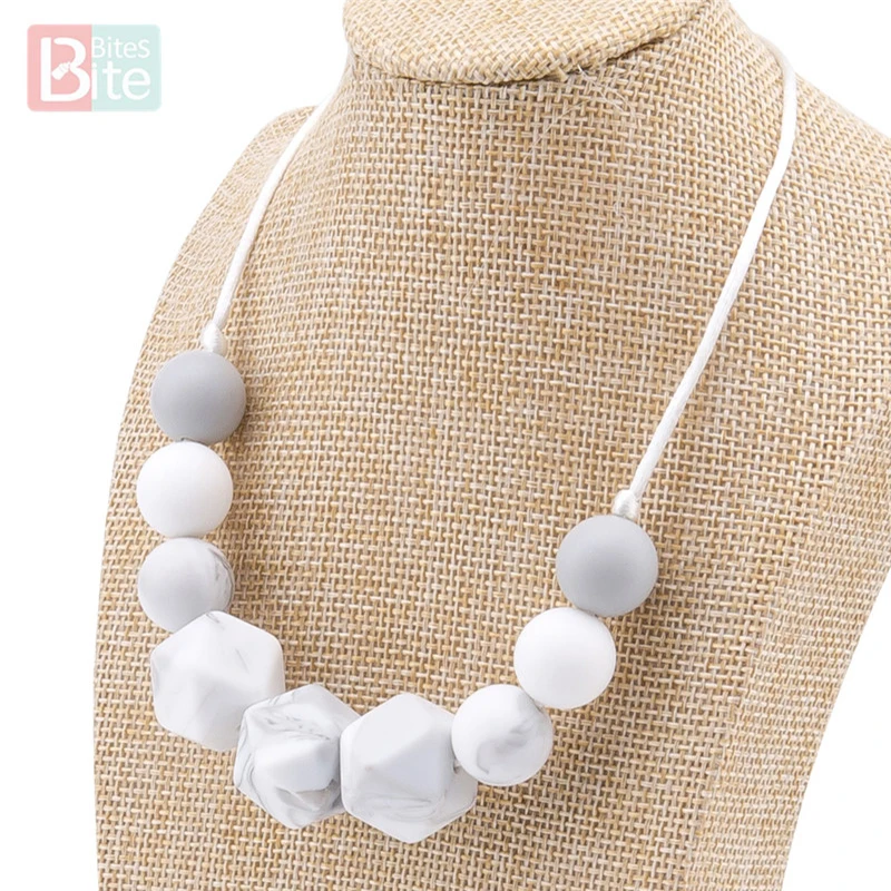 Bite Bites Teething Necklace 1pc Baby Food Grade Silicone Beads Round 15mm Marble Baby Goods Tiny Rod Chewable Teether For Teeth
Bite Bites Teething Necklace 1pc Baby Food Grade Silicone Beads Round 15mm Marble Baby Goods Tiny Rod Chewable Teether For Teeth