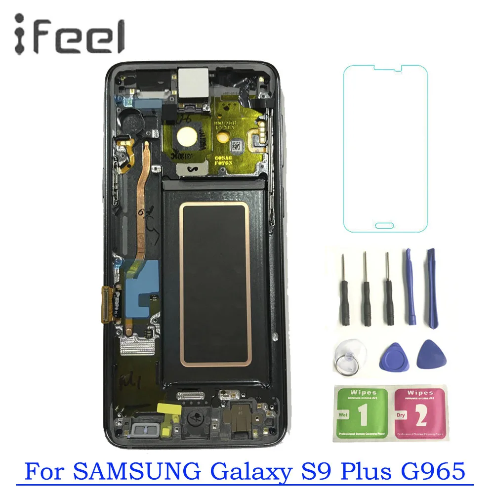 Super AMOLED LCDS For SAMSUNG Galaxy S9+ S9 Plus G965 LCD Display + Touch Screen Digitizer with Frame
Super AMOLED LCDS For SAMSUNG Galaxy S9+ S9 Plus G965 LCD Display + Touch Screen Digitizer with Frame
