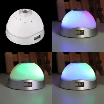 Home decoration Digital Magic LED lights Led Funny Alarm Clock Laser Projection Night Light Color Change
Home decoration Digital Magic LED lights Led Funny Alarm Clock Laser Projection Night Light Color Change