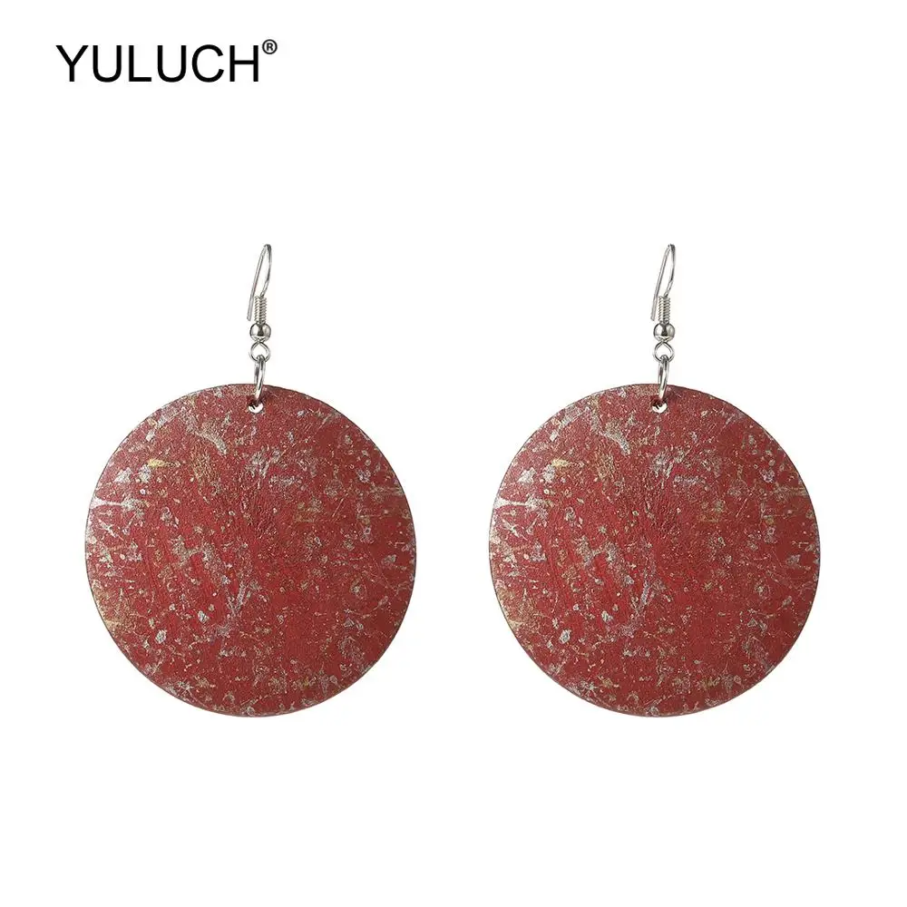 YULUCH Fashion Personality Round Natural Wooden Chandelier Earrings For Women Ethnic African Imitation Rust Big Dangle Earrings
YULUCH Fashion Personality Round Natural Wooden Chandelier Earrings For Women Ethnic African Imitation Rust Big Dangle Earrings