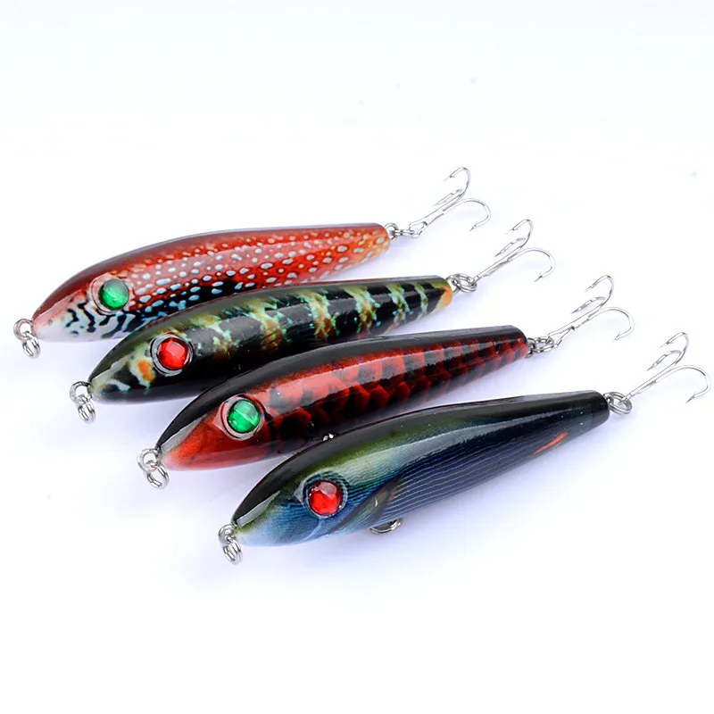 4Pcs/Lot Lifelike Top Water Pencil Dogs Fishing Lures Baits Plastic Wobbler Artificial Hard Bait Fishing Tackle
4Pcs/Lot Lifelike Top Water Pencil Dogs Fishing Lures Baits Plastic Wobbler Artificial Hard Bait Fishing Tackle