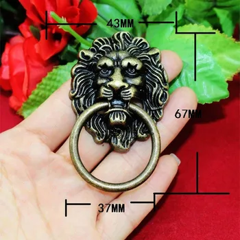 Vintage Lion Head Furniture Door Pull Handle Zinc Alloy Cabinet Dresser Drawer Knobs,43*67mm,1PC
Vintage Lion Head Furniture Door Pull Handle Zinc Alloy Cabinet Dresser Drawer Knobs,43*67mm,1PC