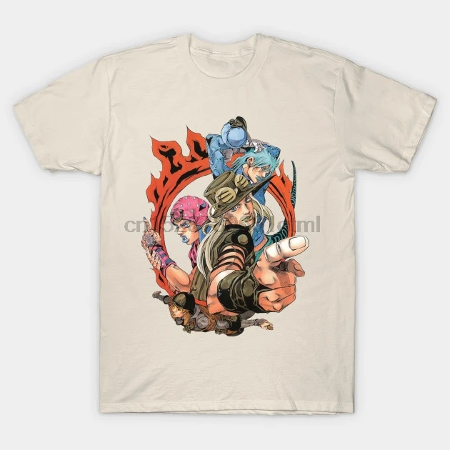 Men Short sleeve tshirt JJBA Gyro Zeppeli and the SBR crew Steel Ball Run T Shirt Women t-shirt
Men Short sleeve tshirt JJBA Gyro Zeppeli and the SBR crew Steel Ball Run T Shirt Women t-shirt