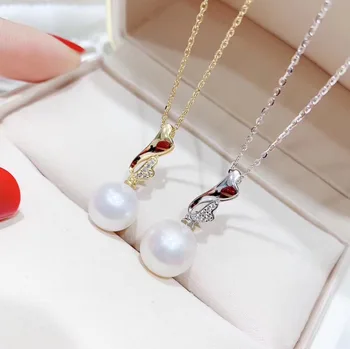 925 Silver Pearl Pendant Mounting Pendant Findings and Component for Big Edison Pearls Jewelry Parts Fittings Women Accessories
925 Silver Pearl Pendant Mounting Pendant Findings and Component for Big Edison Pearls Jewelry Parts Fittings Women Accessories