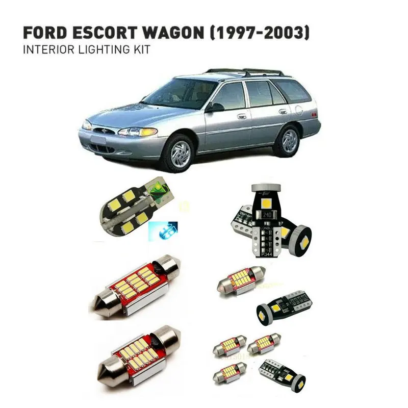Светодиодные внутренние фары для Ford escort wagon 1997-2003, 6 шт., светодиодные фары для автомобилей, комплект освещения, автомобильные лампы Canbus
Светодиодные внутренние фары для Ford escort wagon 1997-2003, 6 шт., светодиодные фары для автомобилей, комплект освещения, автомобильные лампы Canbus