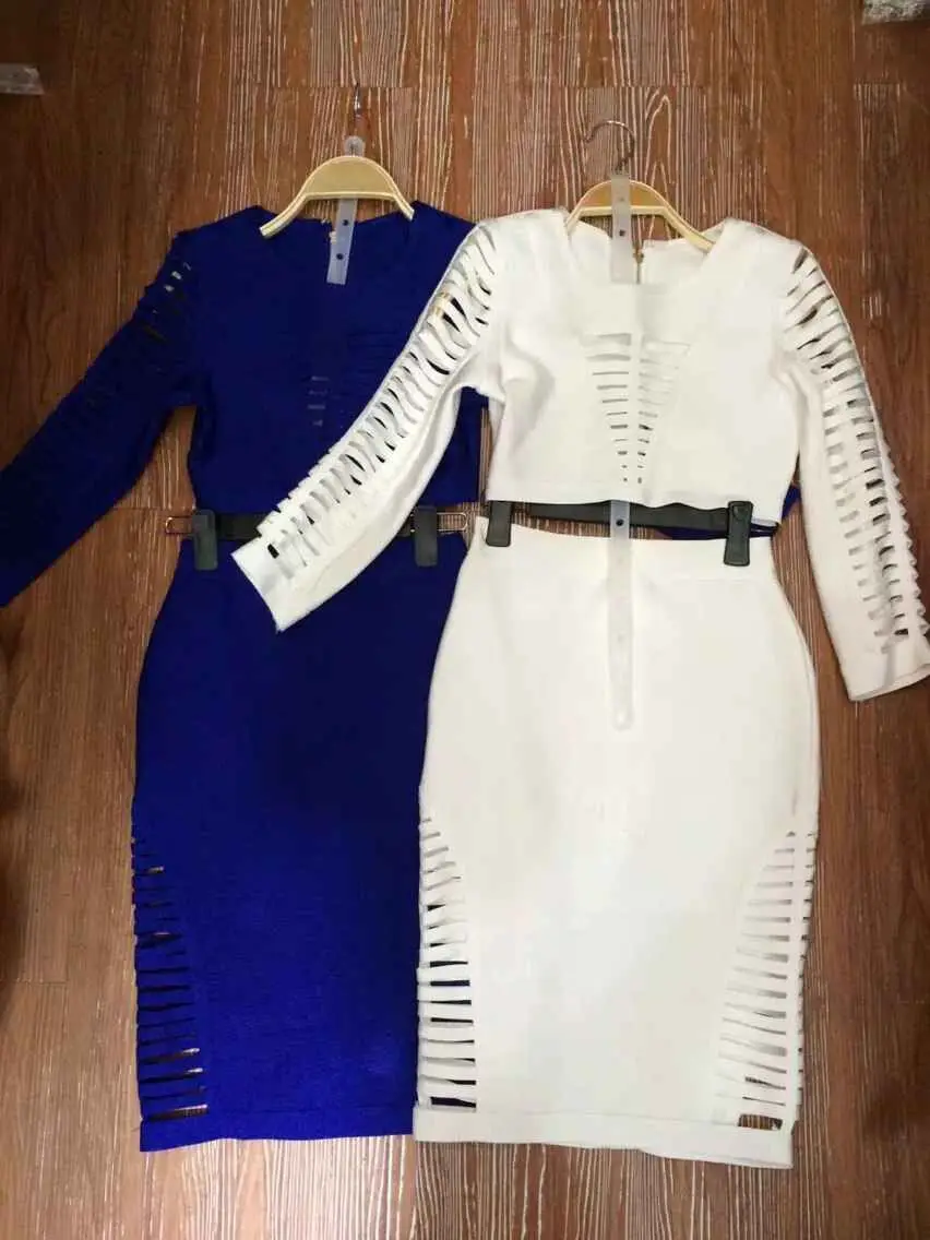 2015 sexy fashion women high quality blue long sleeve 2 piece bandage dress party dress wholesale white black Dress + suit
2015 sexy fashion women high quality blue long sleeve 2 piece bandage dress party dress wholesale white black Dress + suit