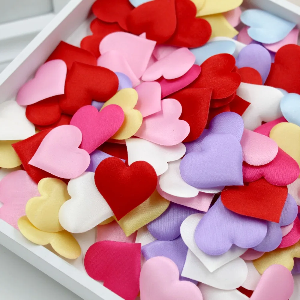 100Pcs 35mm Romantic Sponge Satin Fabric Heart Petals Wedding Confetti Table Bed Heart Petals Wedding Valentine Decoration
100Pcs 35mm Romantic Sponge Satin Fabric Heart Petals Wedding Confetti Table Bed Heart Petals Wedding Valentine Decoration