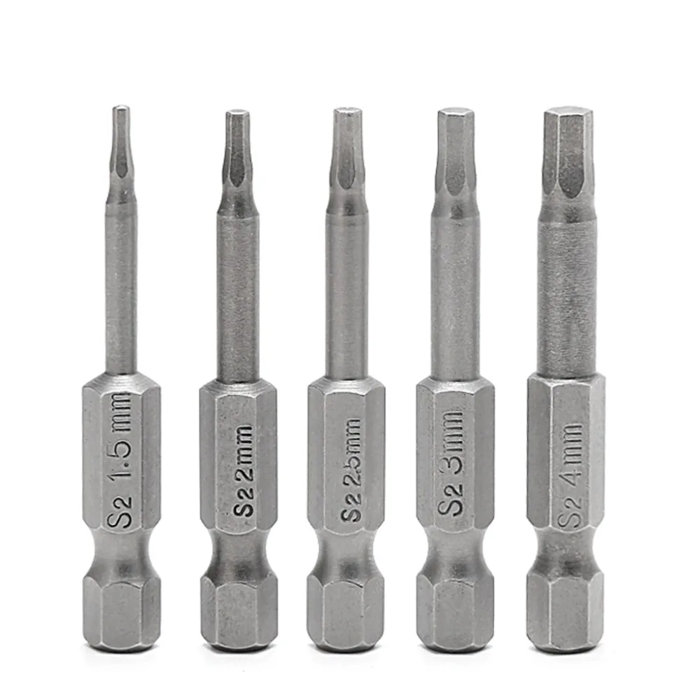 5Pcs Magnetic Hexagon Screwdriver S2 Steel 1/4" Hex Shank 50mm Power Drill Bit Hand Tools
5Pcs Magnetic Hexagon Screwdriver S2 Steel 1/4" Hex Shank 50mm Power Drill Bit Hand Tools