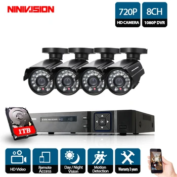 Video Surveillance Security Camera CCTV System Kit 8 Channel 1080N 720P CCTV DVR NVR AHD DVR 4pcs 1.0mp HD Home Security Camera
Video Surveillance Security Camera CCTV System Kit 8 Channel 1080N 720P CCTV DVR NVR AHD DVR 4pcs 1.0mp HD Home Security Camera