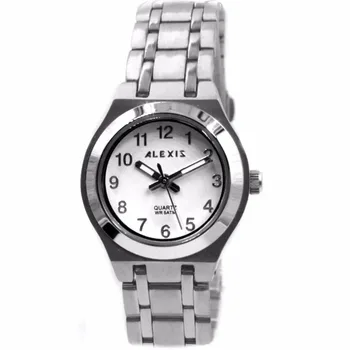 Alexis Female Analog Quartz Round Wrist Watch Japan Miyota Movement Matt Silver Stainless Steel Band White Dial Water Resistant
Alexis Female Analog Quartz Round Wrist Watch Japan Miyota Movement Matt Silver Stainless Steel Band White Dial Water Resistant