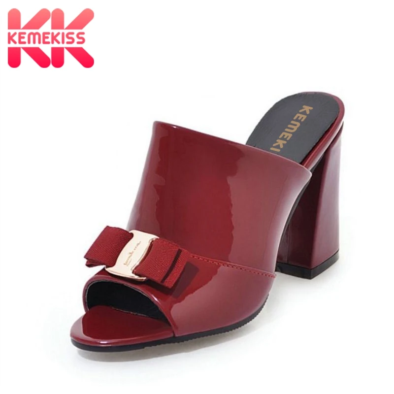 KemeKiss 4 Colors Women High Heel Sandals Open Toe Slip On Bowknot Women Summer Shoes Fashion Sandals Club Footwear Size 34-43
KemeKiss 4 Colors Women High Heel Sandals Open Toe Slip On Bowknot Women Summer Shoes Fashion Sandals Club Footwear Size 34-43