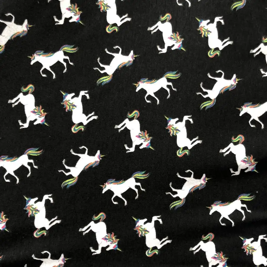 Unicorn Print Fabric Cotton/Lycra knitted Fabric Stretch Couple Lover Wrap Handmade DIY Textile Fabric DIY Sewing Girl Clothing
Unicorn Print Fabric Cotton/Lycra knitted Fabric Stretch Couple Lover Wrap Handmade DIY Textile Fabric DIY Sewing Girl Clothing