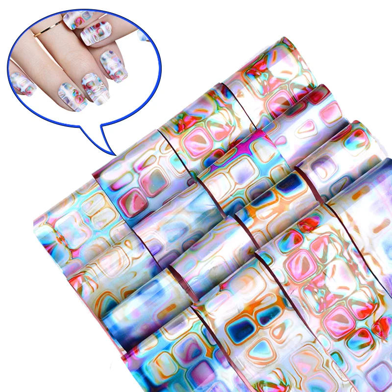 1set 16pcs Gradient Maze Design Nail Foils Set 4*20cm Ocean Blooming Pattern Nail Art Transfer Foil Sticker DIY Nail Decorations
1set 16pcs Gradient Maze Design Nail Foils Set 4*20cm Ocean Blooming Pattern Nail Art Transfer Foil Sticker DIY Nail Decorations