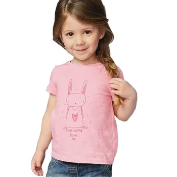 1-6 Years Girls T-shirt Short Sleeve Animal Printing Children Tees Rabbit Cat Printing Kids Tops KF046-1
1-6 Years Girls T-shirt Short Sleeve Animal Printing Children Tees Rabbit Cat Printing Kids Tops KF046-1