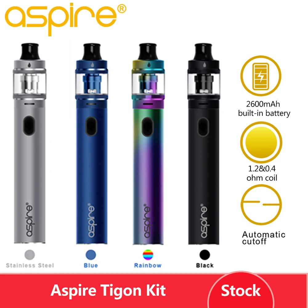 Aspire Tigon Kit MTL&DTL type with 3.5ml/2ml Tank 2600mAh built-in battery Electronic Cigarette Vape Pen Kit big sale vape pen
Aspire Tigon Kit MTL&DTL type with 3.5ml/2ml Tank 2600mAh built-in battery Electronic Cigarette Vape Pen Kit big sale vape pen