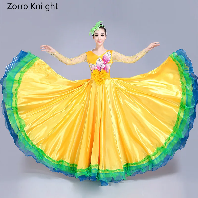 Zorro Kni Ght Opening Dance Big Swing Skirt Costume 2018 New Adult Atmosphere Middle-aged Dance Costume Chorus Dress Long Skirt
Zorro Kni Ght Opening Dance Big Swing Skirt Costume 2018 New Adult Atmosphere Middle-aged Dance Costume Chorus Dress Long Skirt