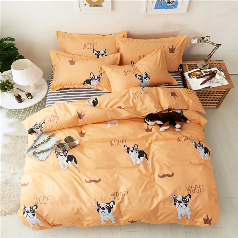Cartoon Little Animal Pattern Polyester Fabric 4Pcs Bed sheet Set Pillowcase Duvet Cover Sets Bedlinen Queen Size Bedding Set
Cartoon Little Animal Pattern Polyester Fabric 4Pcs Bed sheet Set Pillowcase Duvet Cover Sets Bedlinen Queen Size Bedding Set