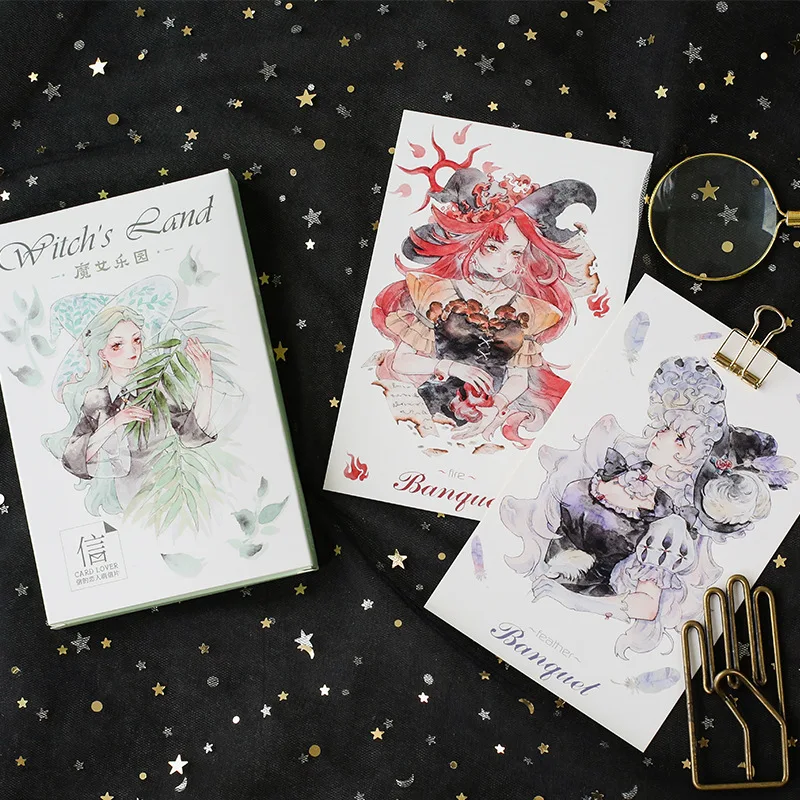30 Pcs/Set Lovely Magical Witch Paradise Postcard /Greeting Card/Message Card/Christmas And New Year Gift
30 Pcs/Set Lovely Magical Witch Paradise Postcard /Greeting Card/Message Card/Christmas And New Year Gift