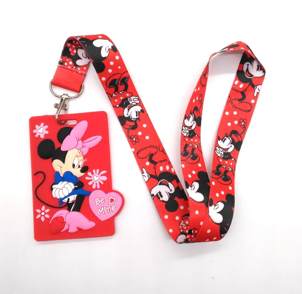 Hot Sale! 1 pcs Cartoon Mickey Minnie Lanyard Key Chains Card Holders Bank Card Neck Strap Card Bus ID Holders P001
Hot Sale! 1 pcs Cartoon Mickey Minnie Lanyard Key Chains Card Holders Bank Card Neck Strap Card Bus ID Holders P001