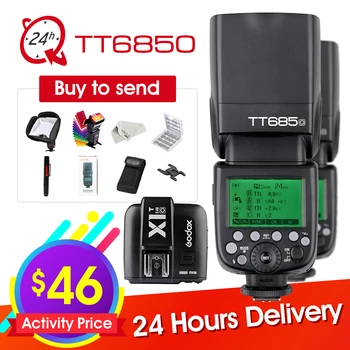 Godox TT685 TT685O 2.4G HSS TTL GN60 Flash Speedlite+ X1T-O Trigger Transmitter Kit for Olympus Panasonic +6 Gift Kit
Godox TT685 TT685O 2.4G HSS TTL GN60 Flash Speedlite+ X1T-O Trigger Transmitter Kit for Olympus Panasonic +6 Gift Kit