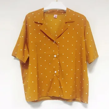 Office Lady Women Chiffon Blouse Sexy V-neck Women Shirts Casual Half Sleeve Polka Dot Shirt Tops Elegant Feminine Blouse
Office Lady Women Chiffon Blouse Sexy V-neck Women Shirts Casual Half Sleeve Polka Dot Shirt Tops Elegant Feminine Blouse