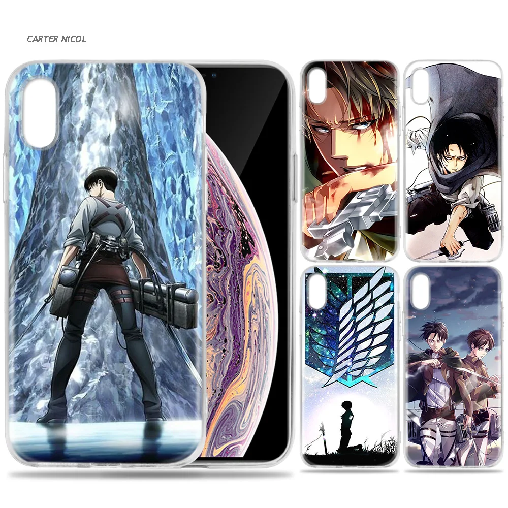 Case for iPhone 7 8 6 6s Plus 5 5S SE 5C X XS MAX XR Silicone Coque Cases Cover Attack On Titan Levi
Case for iPhone 7 8 6 6s Plus 5 5S SE 5C X XS MAX XR Silicone Coque Cases Cover Attack On Titan Levi