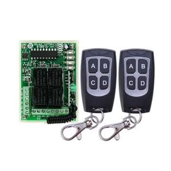 DC 12V 4CH 1CH Independent Relay Wireless Remote Light Switch 2CH Momentary + 2CH Toggle Switch 315MHZ / 433MHZ
DC 12V 4CH 1CH Independent Relay Wireless Remote Light Switch 2CH Momentary + 2CH Toggle Switch 315MHZ / 433MHZ