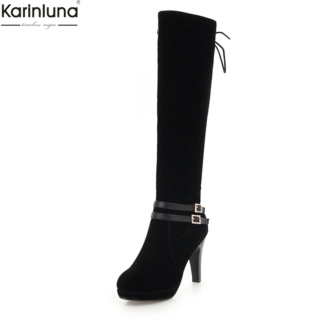 Karinluna 2018 Large Size 33-43 Wholesale Platform High Heels Knee High Boots Zip Up Buckles Solid Elegant Shoes Woman Boots
Karinluna 2018 Large Size 33-43 Wholesale Platform High Heels Knee High Boots Zip Up Buckles Solid Elegant Shoes Woman Boots