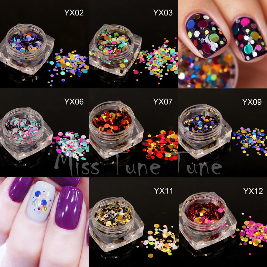 1 Box 1mm2mm3mm Mixed Colorful Nail Glitter Sequins Decals Round Shiny Metal Color Nail Sparkle Flakes 3D Nail Art Decorations
1 Box 1mm2mm3mm Mixed Colorful Nail Glitter Sequins Decals Round Shiny Metal Color Nail Sparkle Flakes 3D Nail Art Decorations