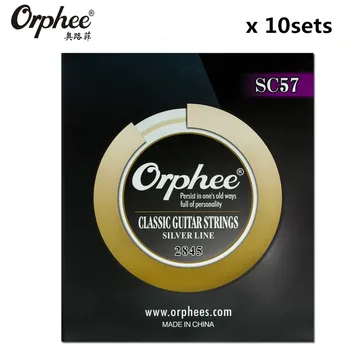 Orphee SC57 028-045 Classical Guitar Strings nylon silver jacketed wire Vacuum Packaging guitar parts 10 set
Orphee SC57 028-045 Classical Guitar Strings nylon silver jacketed wire Vacuum Packaging guitar parts 10 set