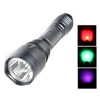 15W Blue RED Green Light Portable LED Flashlight 18650 Lampe Hunt Linterna 395NM Black Light UV LED Torch Pet Urine Detector
15W Blue RED Green Light Portable LED Flashlight 18650 Lampe Hunt Linterna 395NM Black Light UV LED Torch Pet Urine Detector