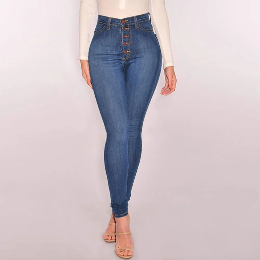 Jeans Women Solid Slim Pants Women High Waist classic Denim Jeans Casual Shinny Button Pencil Trousers Plus Size 5XL 6.14
Jeans Women Solid Slim Pants Women High Waist classic Denim Jeans Casual Shinny Button Pencil Trousers Plus Size 5XL 6.14
