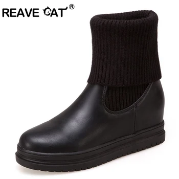 REAVE CAT 2017 New Autumn Winter boots Women shoes Wedges Shoes women Increased Wool Snow boots Low heel Fashion Warm Cool A023
REAVE CAT 2017 New Autumn Winter boots Women shoes Wedges Shoes women Increased Wool Snow boots Low heel Fashion Warm Cool A023
