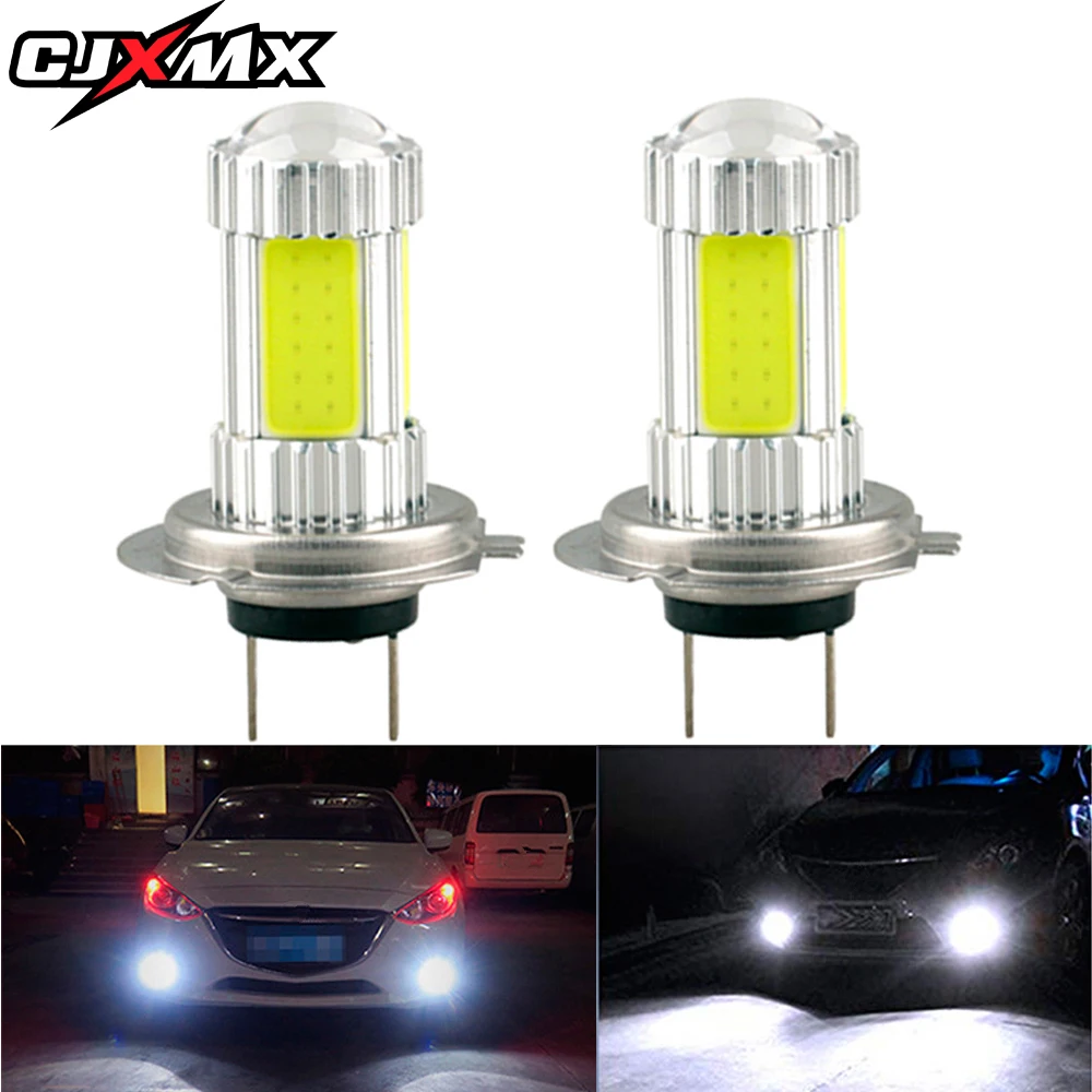 CJXMX 2Pcs 4 Sides H7 LED Car Lights COB Chip 1200LM Super Bright LED Fog Light Bulbs With Projector 12V 6000K Auto H7 Fog Lamps
CJXMX 2Pcs 4 Sides H7 LED Car Lights COB Chip 1200LM Super Bright LED Fog Light Bulbs With Projector 12V 6000K Auto H7 Fog Lamps