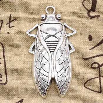 3pcs Charms Summer Cicada 62x33mm Antique Bronze Silver Color Pendants Making DIY Handmade Tibetan Bronze Silver Color Jewelry
3pcs Charms Summer Cicada 62x33mm Antique Bronze Silver Color Pendants Making DIY Handmade Tibetan Bronze Silver Color Jewelry