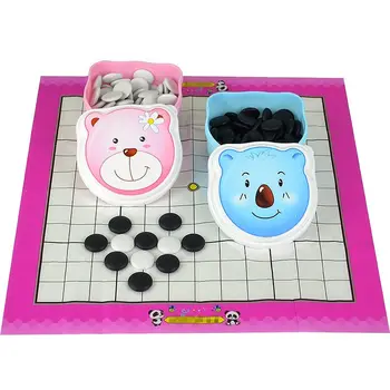Puzzle Gomoku Cartoon Go Sets with Box &Plastic Chess Paper/Board Primary School Chess Beginners for Children's Parent-child
Puzzle Gomoku Cartoon Go Sets with Box &Plastic Chess Paper/Board Primary School Chess Beginners for Children's Parent-child