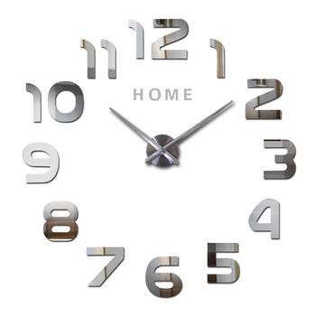 Large Wall Clock Mute Big Digital Clocks for Living Room Acrylic Mirro 3D DIY Wall Sticker Oversize Hanging Clock Home Letter
Large Wall Clock Mute Big Digital Clocks for Living Room Acrylic Mirro 3D DIY Wall Sticker Oversize Hanging Clock Home Letter