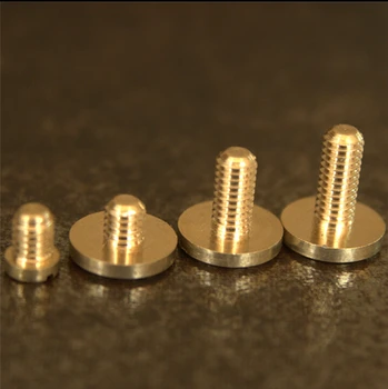 M4*4*10 pure brass flat head screws DIY copper belt screw different sizes 20pcs/lot