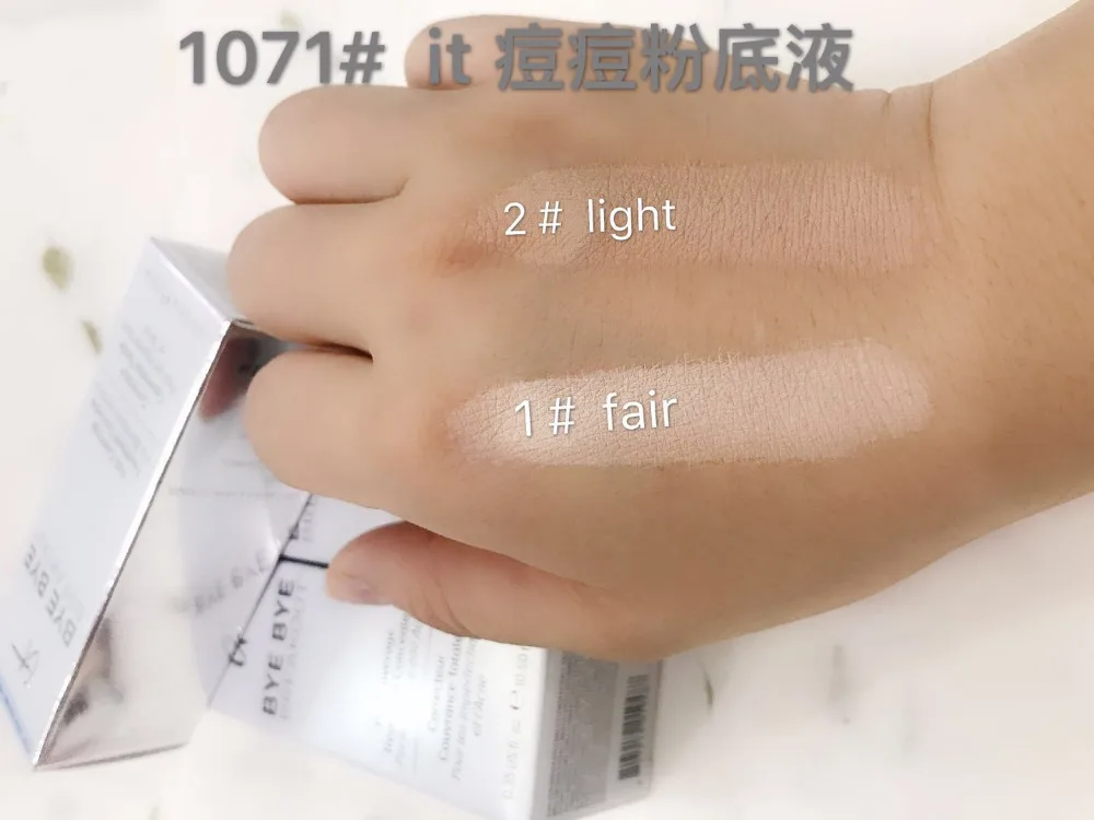 1pcs! New IT bye bye breakout full coverage treatment concealer liquid foundation 10.5ml help skin brighten
1pcs! New IT bye bye breakout full coverage treatment concealer liquid foundation 10.5ml help skin brighten