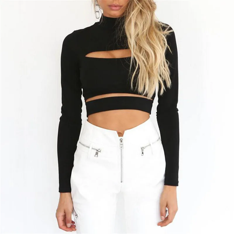 Women Long Sleeve Black Crop Tops Autumn Winter Hollow Out Sweater Jumper Sweater Ladies Club Party Pullover Tops Knitwear S-XL
Women Long Sleeve Black Crop Tops Autumn Winter Hollow Out Sweater Jumper Sweater Ladies Club Party Pullover Tops Knitwear S-XL
