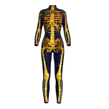 Sexy Cosplay Skeletal ghost terror print 3D Print Women Jumpsuit Tights Adult Costumes Halloween Carnival Zentai Bodysuit Set
Sexy Cosplay Skeletal ghost terror print 3D Print Women Jumpsuit Tights Adult Costumes Halloween Carnival Zentai Bodysuit Set