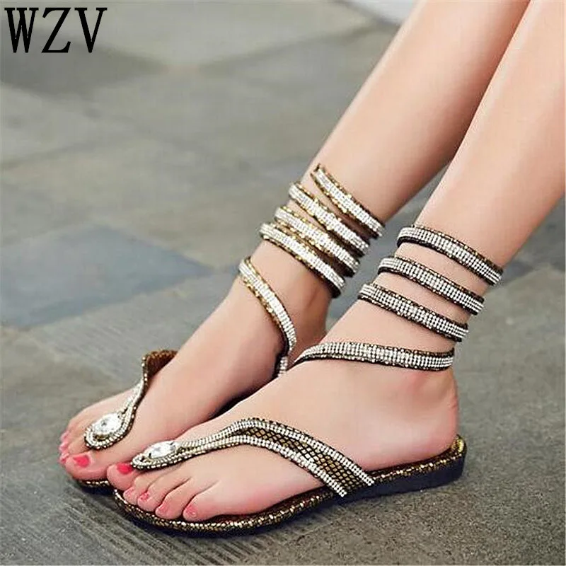 2019 new women's shoes sandals thong flat shoes serpentine winding belt Roman sexy female shoes sandals Big size 34-42 b07
2019 new women's shoes sandals thong flat shoes serpentine winding belt Roman sexy female shoes sandals Big size 34-42 b07