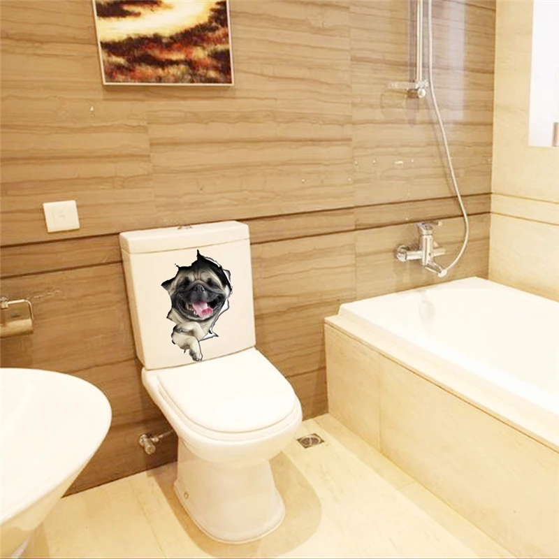 Cute Shar Pei Dog Toilet Stickers For Wash Room Wc Home Decoration Diy Vivid 3d Broken Hole Animal Wall Decals Pvc Mural Art
Cute Shar Pei Dog Toilet Stickers For Wash Room Wc Home Decoration Diy Vivid 3d Broken Hole Animal Wall Decals Pvc Mural Art