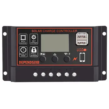 Solar Panel Controller Battery Charge Regulator 12V/24V Auto With Dual Usb Suitable for solar green light, solar light boxes
Solar Panel Controller Battery Charge Regulator 12V/24V Auto With Dual Usb Suitable for solar green light, solar light boxes