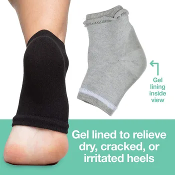FGGS Moisturizing Heel Socks with Gel to Heal Dry Cracked Heels (Cotton, Black and Gray)
FGGS Moisturizing Heel Socks with Gel to Heal Dry Cracked Heels (Cotton, Black and Gray)