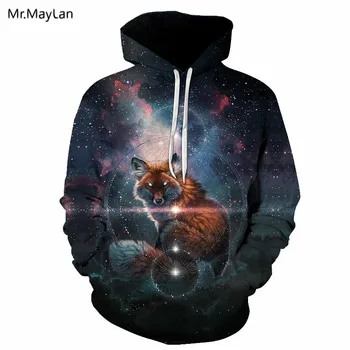 Harajuku 3D Print Animal Fox Galaxy Space Lighting Hoodies Men/Women Hiphop Jacket Sweatshirt Boy Hipster Coat 2018 Clothing 5XL
Harajuku 3D Print Animal Fox Galaxy Space Lighting Hoodies Men/Women Hiphop Jacket Sweatshirt Boy Hipster Coat 2018 Clothing 5XL